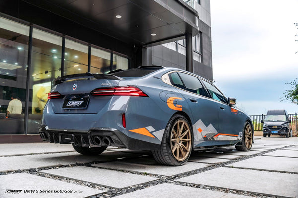 BMW i5 M60 xDrive40 / eDrive40 G60 G61 & 5 Series 550e xDrive 540i xDrive / 530i xDrive / 530i G60 G61 2024-ON with Aftermarket Parts - Rear Spoiler Dry Pre-preg Carbon Fiber / FRP from CMST Tuning