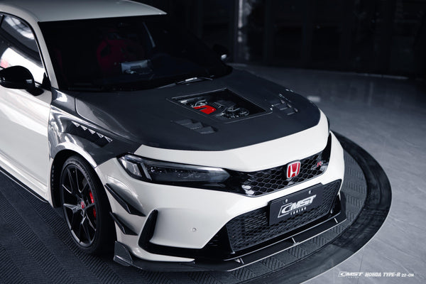 Honda Civic Type-R FL5 2023-ON with Aftermarket Parts - Pre-preg Carbon Fiber/FRP Front Fenders from CMST Tuning