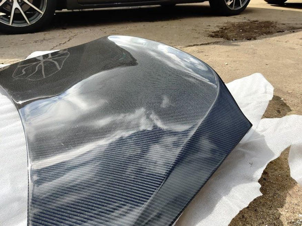 Nissan GTR Nismo T-Spec Black Edition Track Eidtion Premium Pure 2008-2023 with Aftermarket Parts - Ducktail Style Trunk Lid Carbon Fiber / FRP from CMST Tuning