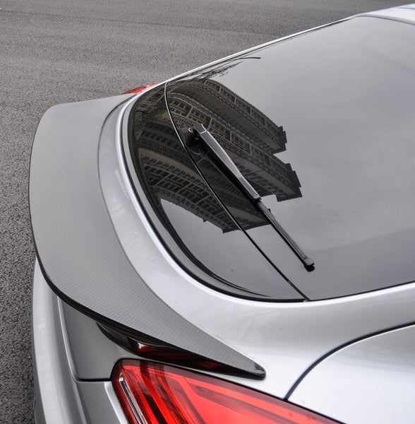Porsche Panamera 970 970.1 970.2 2/4/4S/GTS/Turbo/Turbo S 2010-2016 with Aftermarket Parts - Vacuumed Carbon & FRP Rear Spoiler from CMST Tuning
