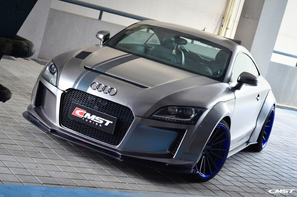 Audi TT TTS TTRS MK2 8J 8.5J 2007-2015 with CMST Tuning's Aftermarket Parts - FRP or Carbon Fiber Front Bumper & Front Lip