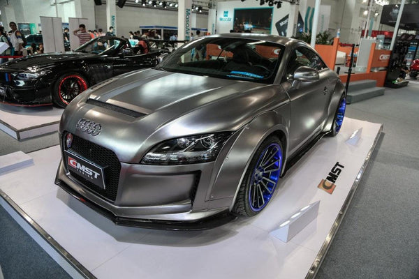 TT TTS TTRS MK2 8J 8.5J 2007 2008 2009 2010 2011 2012 2013 2014 201 with Aftermarket Parts - Front Bumper & Lip Carbon Fiber / FRP from CMST Tuning