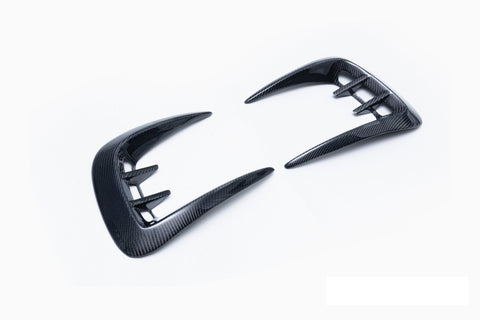 Dodge Charger & 2015 Scat Pack & 2016 Scat Pack, Hellcat & 2017 R/T, Daytona, Scat Pack, Hellcat & 2018 GT, R/T, Daytona, Scat Pack, Hellcat & 2019 GT, R/T, Scat Pack, Hellcat & 2020 GT, R/T, Scat Pack, Hellcat & 2021 GT, R/T, Scat Pack & 2022 GT, R/T, Scat Pack Non-widebody & 2023 GT, R/T, Scat Pack Non-widebody with Aftermarket Parts - SRT Style Rear Bumper Trim Carbon Fiber / FRP from CMST Tuning