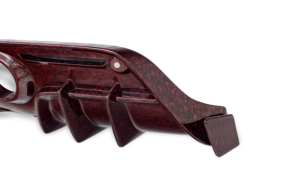 Ferrari F8 Tributo F8 Spider 2020 2021 2022 2023 with Aftermarket Parts - Rear Diffuser Dry Pre-preg Carbon Fiber / FRP from CMST Tuning