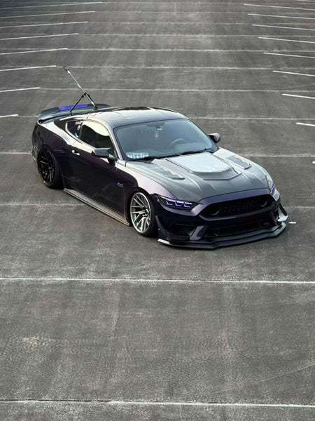 Ford Mustang GT 5.0 V6 3.6 Ecoboost 2.3 S550.1 2015 2016 2017 with Aftermarket Parts - Clearview Glass Hood Bonnet Carbon Fiber / FRP from CMST Tuning