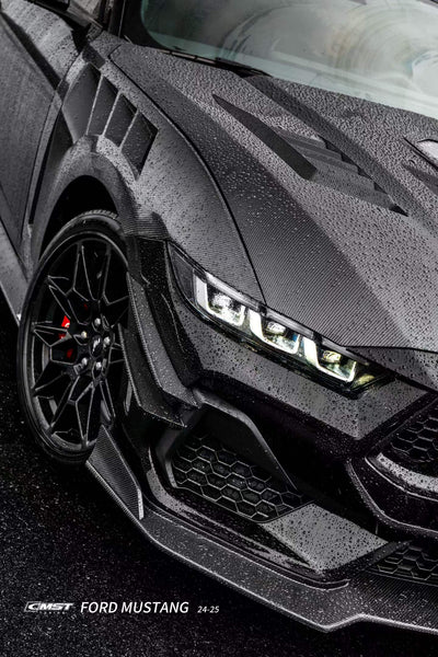 Ford Mustang S650 GT 2024-ON with Aftermarket Parts - Front Canards Carbon Fiber / FRP from CMST Tuning