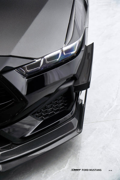 Ford Mustang S650 GT 2024-ON with Aftermarket Parts - Front Canards Carbon Fiber / FRP from CMST Tuning