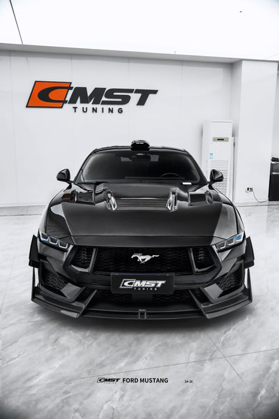 Ford Mustang S650 GT 2024-ON with Aftermarket Parts - Front Canards Carbon Fiber / FRP from CMST Tuning