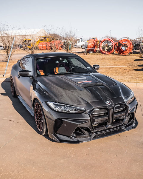BMW M4 / M4C / M4CS G82 G83 2021-ON with Aftermarket Parts - Front Fenders Carbon Fiber / FRP from CMST Tuning