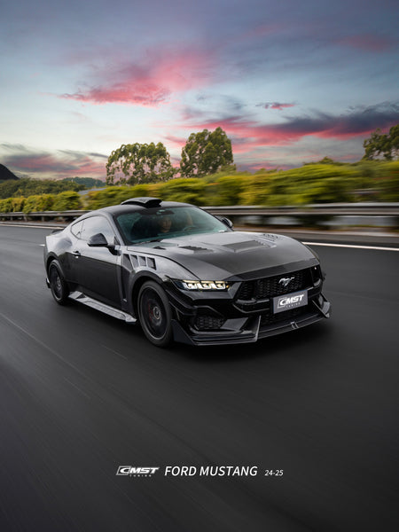 Ford Mustang S650 2.3 Ecoboost 5.0 GT Dark Horse 2024-ON with Aftermarket Parts - Front Fenders Carbon Fiber / FRP from CMST Tuning