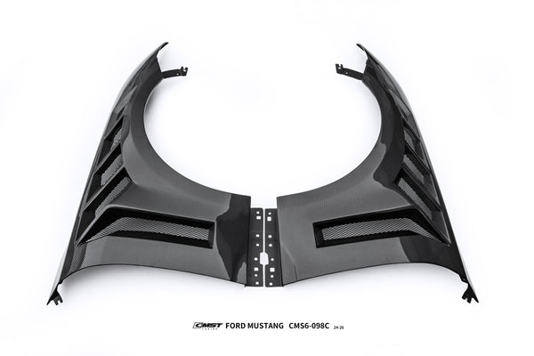 Ford Mustang S650 2.3 Ecoboost 5.0 GT Dark Horse 2024-ON with Aftermarket Parts - Front Fenders Carbon Fiber / FRP from CMST Tuning