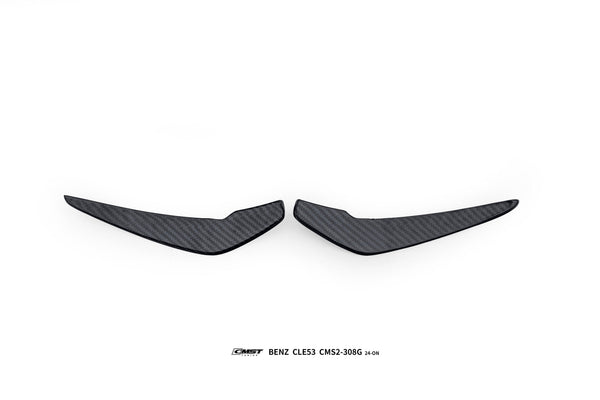 Mercedes Benz CLE-Class AMG CLE 53 / 450 / 300 C236 A236 2024-ON with Aftermarket Parts - Front Bumper Canards Dry Pre-preg Carbon Fiber / FRP from CMST Tuning