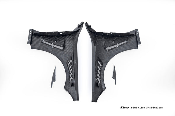 Mercedes Benz CLE-Class AMG CLE 53 / 450 / 300 C236 A236 2024-ON with Aftermarket Parts - Front Fenders Dry Pre-preg Carbon Fiber / FRP from CMST Tuning