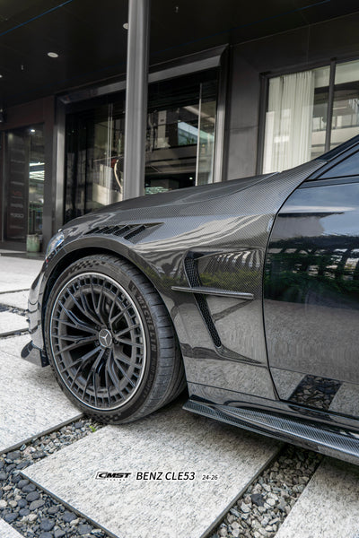 Mercedes Benz CLE-Class AMG CLE 53 / 450 / 300 C236 A236 2024-ON with Aftermarket Parts - Front Fenders Dry Pre-preg Carbon Fiber / FRP from CMST Tuning