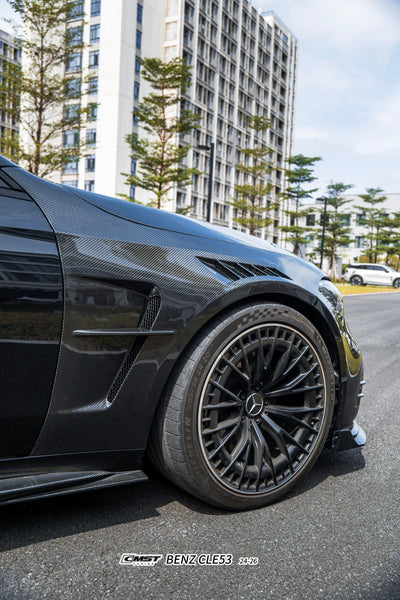 Mercedes Benz CLE-Class AMG CLE 53 / 450 / 300 C236 A236 2024-ON with Aftermarket Parts - Front Fenders Dry Pre-preg Carbon Fiber / FRP from CMST Tuning