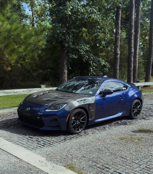 Subaru BRZ ZD8 & Toyota GR86 ZN8 2022 2023 2024 with Aftermarket Parts - Front Fenders Pre-preg Carbon Fiber from CMST Tuning