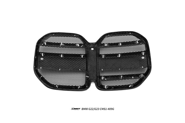 BMW 4 Series M440 430 G22 G23 2020-ON with Aftermarket Parts - Front Grill Dry Pre-preg Carbon Fiber / FRP from CMST Tuning