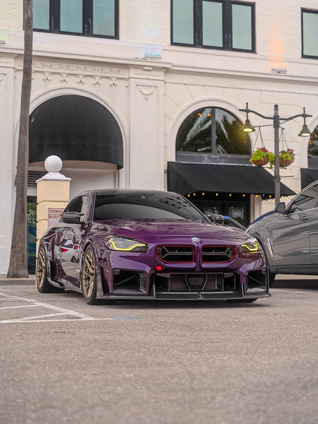 BMW M2 / M2C G87 2023 2024 with Aftermarket Parts - Front Lip Carbon Fiber from CMST Tuning