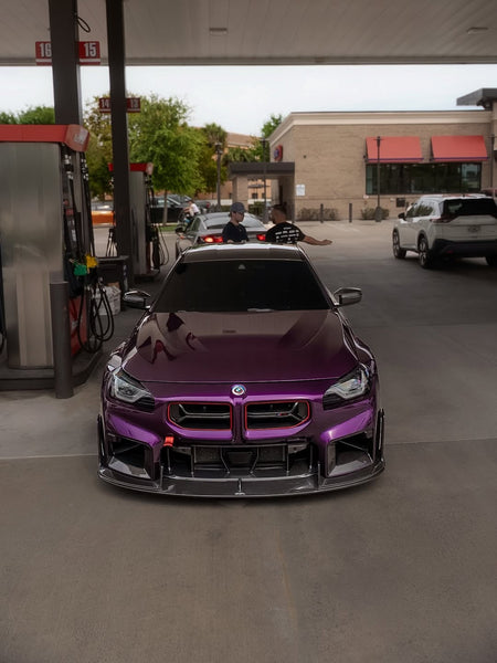 BMW M2 / M2C G87 2023 2024 with Aftermarket Parts - Front Lip Carbon Fiber from CMST Tuning