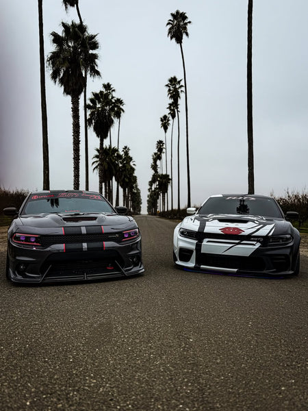 Dodge Charger 2015 Scat Pack & 2016 Scat Pack, Hellcat & 2017 R/T, Daytona, Scat Pack, Hellcat & 2018 GT, R/T, Daytona, Scat Pack, Hellcatwith & 2019 GT, R/T, Scat Pack, Hellcat & 2020 GT, R/T, Scat Pack, Hellcat & 2021 GT, R/T, Scat Pack & 2022-2023 GT, R/T, Scat Pack Non-widebody Aftermarket Parts - Front Lip Carbon Fiber from CMST Tuning