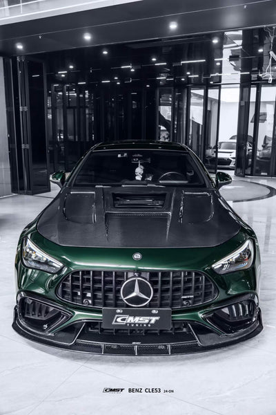 Mercedes Benz CLE-Class AMG CLE 53 C236 A236 2024-ON with Aftermarket Parts - Front Lip Dry Pre-preg Carbon Fiber / FRP from CMST Tuning