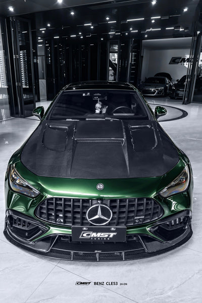 Mercedes Benz CLE-Class AMG CLE 53 C236 A236 2024-ON with Aftermarket Parts - Front Lip Dry Pre-preg Carbon Fiber / FRP from CMST Tuning