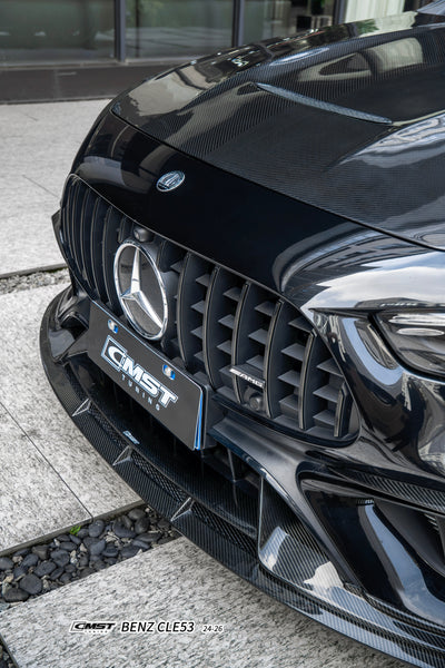 Mercedes Benz CLE-Class AMG CLE 53 C236 A236 2024-ON with Aftermarket Parts - Front Lip Dry Pre-preg Carbon Fiber / FRP from CMST Tuning