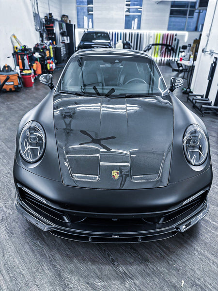 Porsche 911 992 992.1 Carerra Base/S/T/4/4S/Targa 4/Targa 4S/GTS/Turbo/Turbo S 2020-2024 911 992 992.2 Carerra Base/S/T/4/4S/Targa 4/ Targa 4S/GTS/Turbo/Turbo S 2025-on with Aftermarket Parts - GT3 Style Carbon Fiber & FRP Hood Bonnet from  CMST Tuning