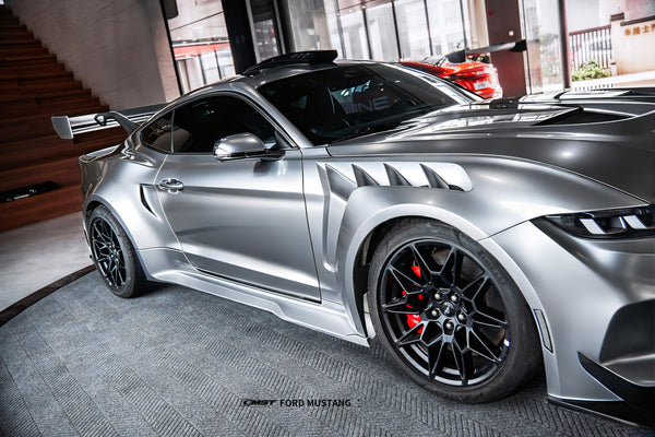 Ford Mustang S650 2.3 Ecoboost 5.0 GT Dark Horse 2024-ON with Aftermarket Parts - GTD Style Full Complete Kit Carbon Fiber / FRP from CMST Tuning