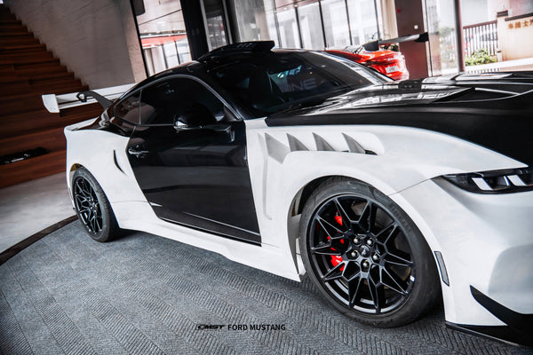Ford Mustang S650 2.3 Ecoboost 5.0 GT Dark Horse 2024-ON with Aftermarket Parts - GTD Style Full Complete Kit Carbon Fiber / FRP from CMST Tuning