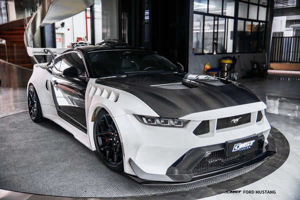 Ford Mustang S650 2.3 Ecoboost 5.0 GT Dark Horse 2024-ON with Aftermarket Parts - GTD Style Full Complete Kit Carbon Fiber / FRP from CMST Tuning