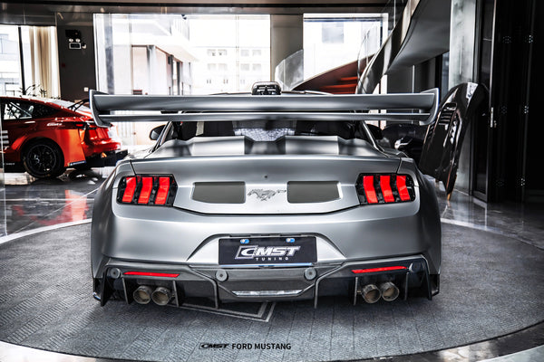 Ford Mustang S650 2.3 Ecoboost 5.0 GT Dark Horse 2024-ON with Aftermarket Parts - GTD Style Full Complete Kit Carbon Fiber / FRP from CMST Tuning