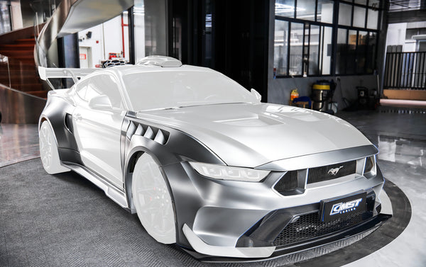 Ford Mustang S650 2.3 Ecoboost 5.0 GT Dark Horse 2024-ON with Aftermarket Parts - GTD Style Full Complete Kit Carbon Fiber / FRP from CMST Tuning