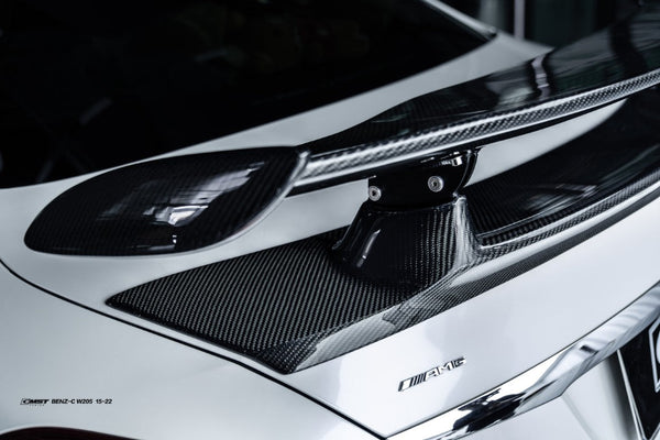 CMST Tuning GTR Style Spoiler Wing for Mercedes-Benz C63s C63 C43 C400 C300 W205 Carbon Fiber/FRP