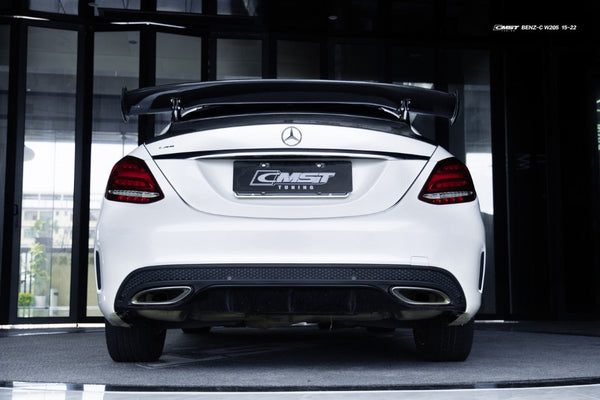 CMST Tuning GTR Style Spoiler Wing for Mercedes-Benz C63s C63 C43 C400 C300 W205 Carbon Fiber/FRP