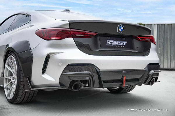 BMW 4 Series M440i 430i G22 2020-ON M4 G82 2020-ON with Aftermarket Parts - V2 Trunk Dry Pre-preg Carbon Fiber / FRP