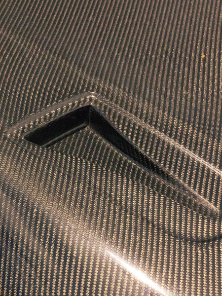 Honda Civic 11th Gen FE1 FE2 FE4 2022 2023 2024 with Aftermarket Parts - V1 Vented Hood Bonnet Carbon Fiber / FRP from CMST Tuning