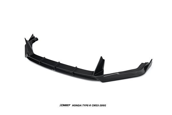 Honda Civic Type-R FL5 2023-ON with Aftermarket Parts - V2 Front Lip Dry Pre-preg Carbon Fiber / FRP from CMST Tuning