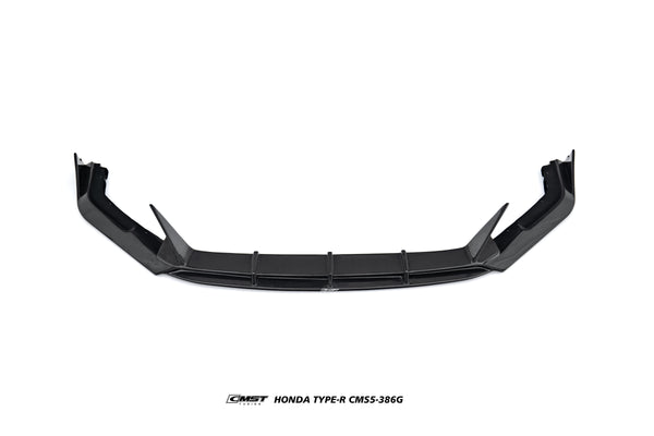 Honda Civic Type-R FL5 2023-ON with Aftermarket Parts - V2 Front Lip Dry Pre-preg Carbon Fiber / FRP from CMST Tuning