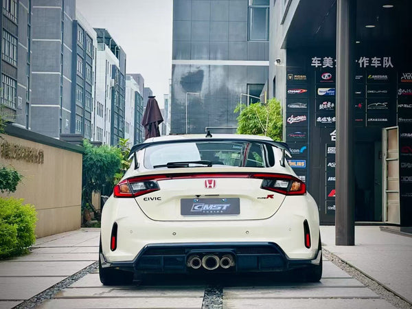 Honda Civic Type-R FL5 2023 2024 with Aftermarket Parts - Rear Diffuser Pre-preg Carbon Fiber / FRP from CMST Tuning