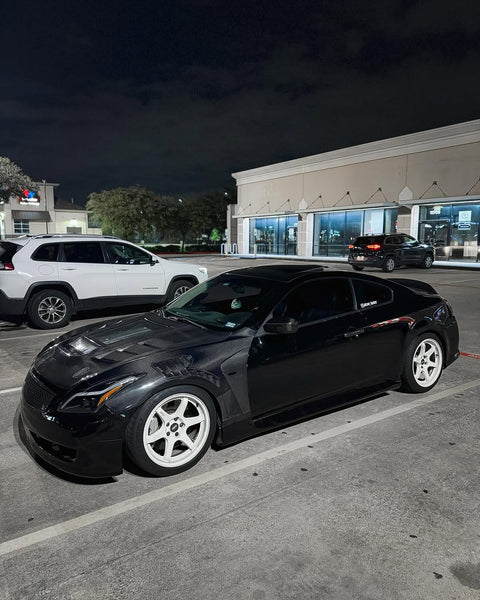 Infiniti G37 G37x IPL Anniversary Journey Sport X Base 2008 2009 2010 2011 2012 2013 & Q60 Journey Sport S Base 2014 2015 with Aftermarket Parts - Hood Bonnet Carbon Fiber / FRP from CMST Tuning