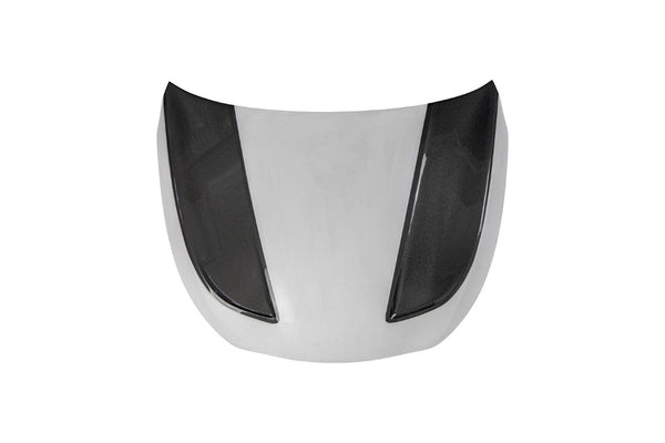 Infiniti Q60 Red Sport 400 Premium Luxe Sport Pure 2017 2018 2019 2020 2021 2022 with Aftermarket Parts - Project Black S Concept Hood Bonnet Carbon Fiber / FRP from CMST Tuning