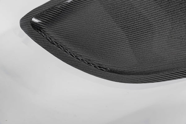 Infiniti Q60 Red Sport 400 Premium Luxe Sport Pure 2017 2018 2019 2020 2021 2022 with Aftermarket Parts - Project Black S Concept Hood Bonnet Carbon Fiber / FRP from CMST Tuning