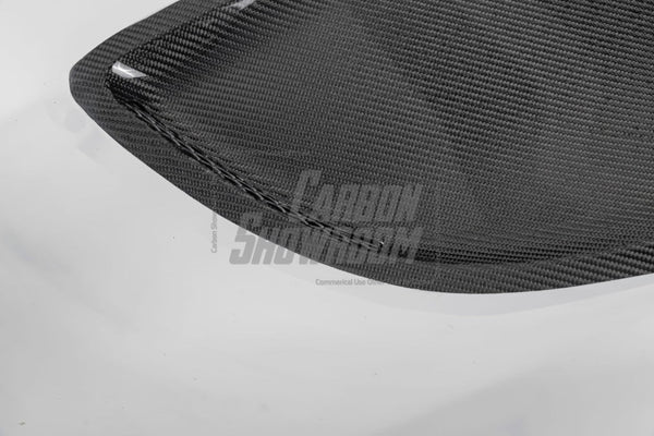 Infiniti Q60 Red Sport 400 Premium Luxe Sport Pure 2017 2018 2019 2020 2021 2022 with Aftermarket Parts - Project Black S Concept Hood Bonnet Carbon Fiber / FRP from CMST Tuning 