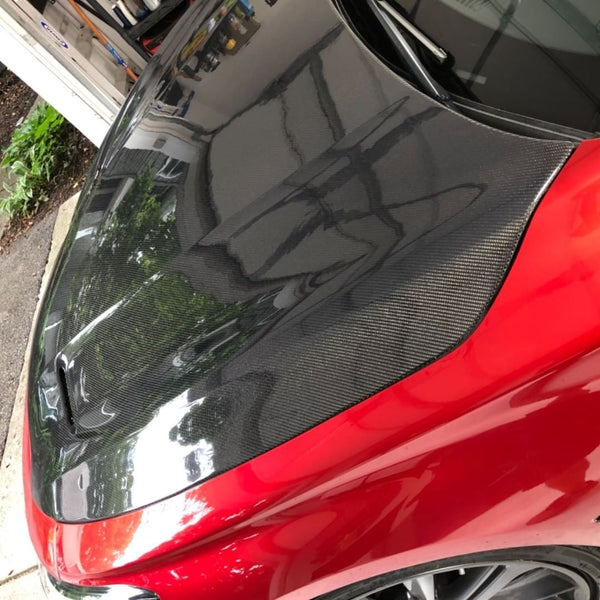 CMST Tuning Project Black S Concept Hood for Infiniti Q60 Red Sport 400 Premium Luxe Sport Pure Carbon Fiber/FRP