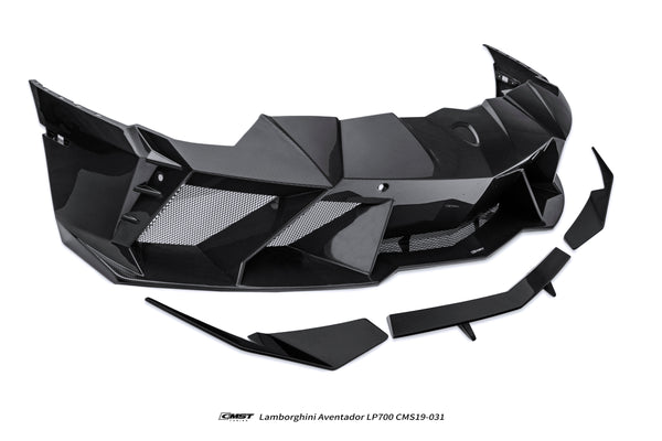Lamborghini Aventador Base LP700 LP720 S LP740 SV LP750 Ultimate LP780 SVJ LP770 2012 2013 2014 2015 2016 2017 2018 2019 2020 2021 2022 2023 with Aftermarket Parts - Front Bumper Carbon Fiber / FRP from CMST Tuning