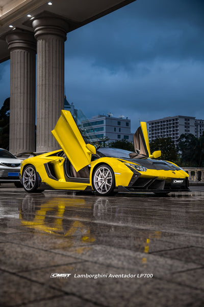 Lamborghini Aventador Base LP700 LP720 S LP740 SV LP750 Ultimate LP780 SVJ LP770 2012 2013 2014 2015 2016 2017 2018 2019 2020 2021 2022 2023 with Aftermarket Parts - Side Skirts Carbon Fiber / FRP from CMST Tuning