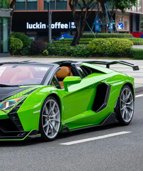 Lamborghini Aventador Base LP700 LP720 S LP740 SV LP750 Ultimate LP780 SVJ LP770 2012 2013 2014 2015 2016 2017 2018 2019 2020 2021 2022 2023 with Aftermarket Parts - Side Skirts Carbon Fiber / FRP from CMST Tuning