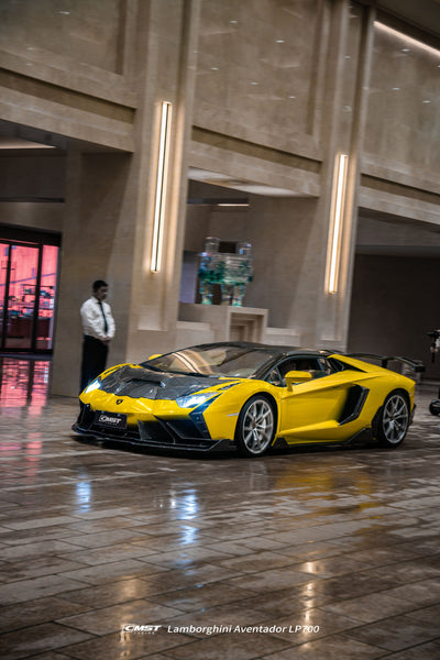 Lamborghini Aventador Base LP700 LP720 S LP740 SV LP750 Ultimate LP780 SVJ LP770 2012 2013 2014 2015 2016 2017 2018 2019 2020 2021 2022 2023 with Aftermarket Parts - Side Skirts Carbon Fiber / FRP from CMST Tuning
