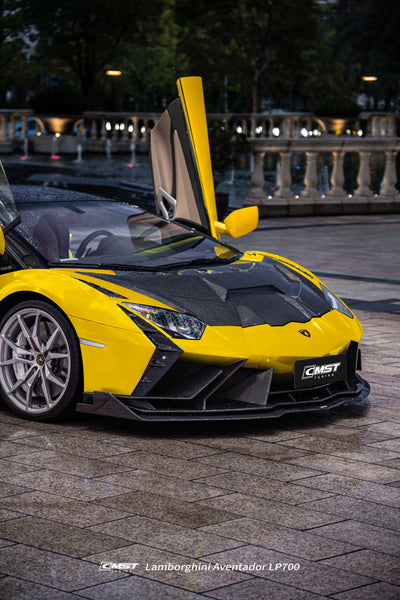 Lamborghini Aventador Base LP700 LP720 S LP740 SV LP750 Ultimate LP780 SVJ LP770 2012 2013 2014 2015 2016 2017 2018 2019 2020 2021 2022 2023 with Aftermarket Parts - Front Fender Carbon Fiber / FRP from CMST Tuning